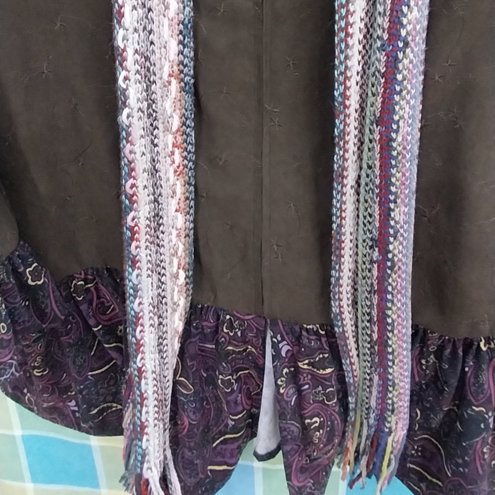 2758 Size XXL Tantrums Upcycled Light Weight Zip Front Jacket - Picture 13 of 13
